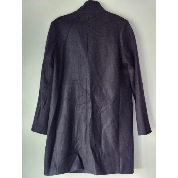 Old Navy Women's Black Midi Classic Dress Overcoat Jacket Size S A0078 - Picture 2 of 5